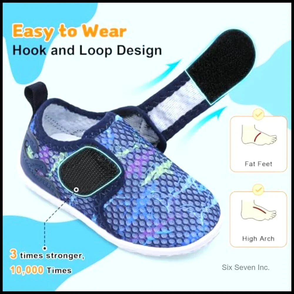 Lightweight Quick-Dry Water Shoes Barefoot Swim Sandals for Toddlers Beach Pool